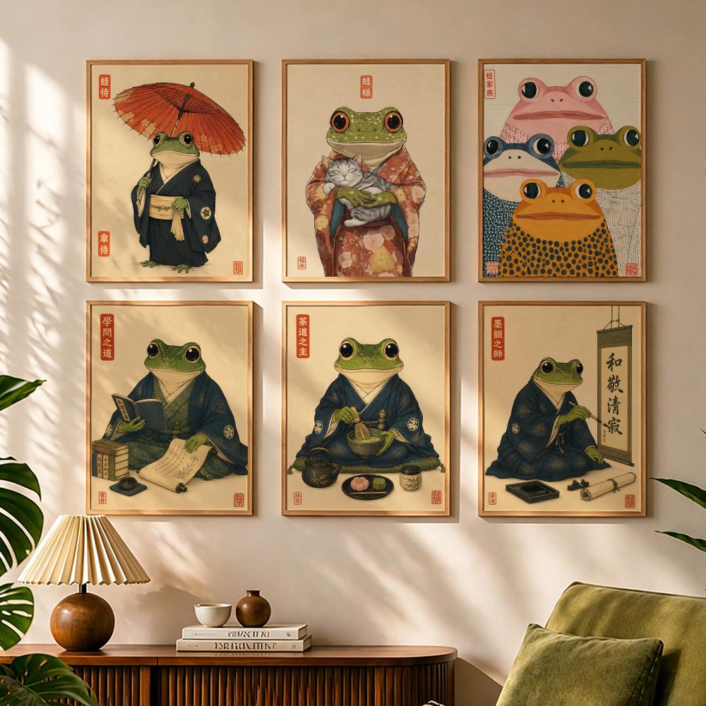 Japanese Lifestyle And Culture - Kültürel Japon Kurbağa Yaşam Tarzı Resim
