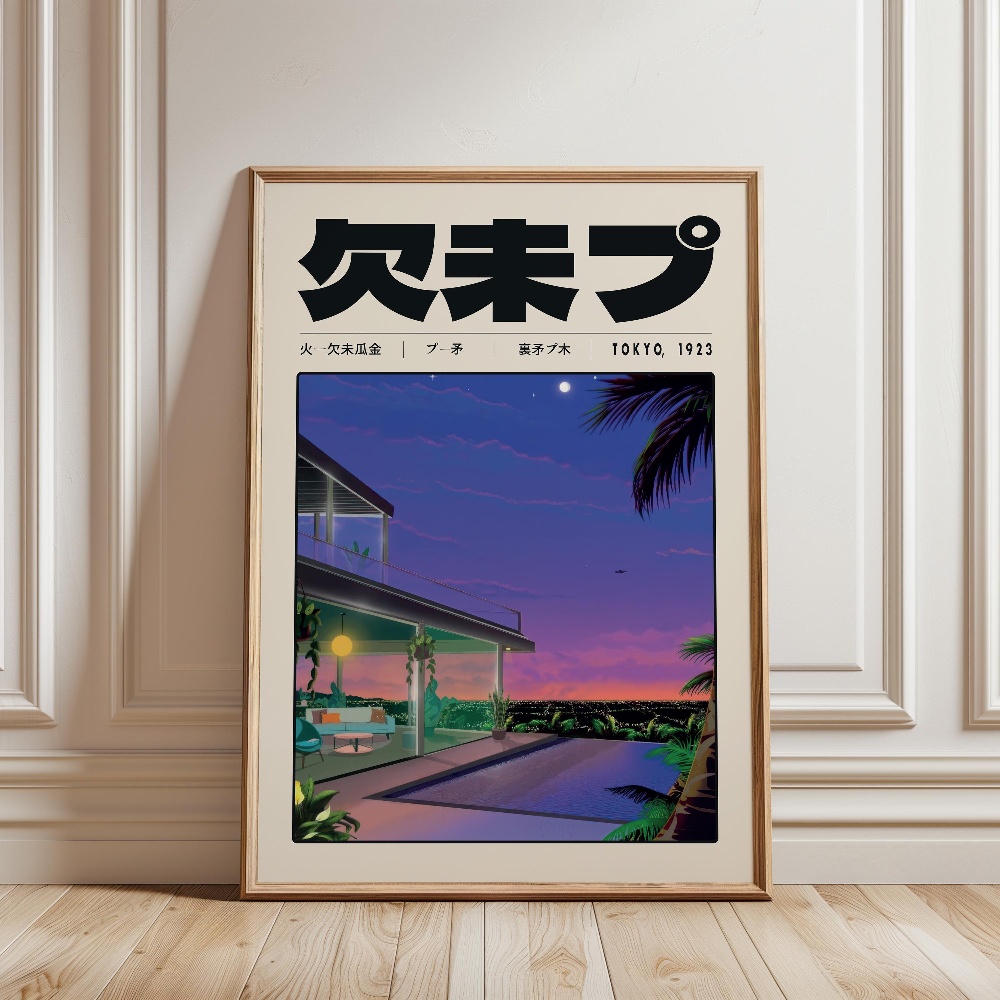 Retro Japon Vaporwave Tokyo 19 - Japanese Lifestyle And Culture incelemesi ve fiyatı